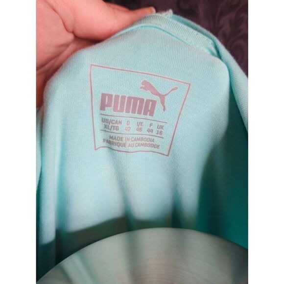 Puma | Teal and Hearher Grey Hoodie - Picture 4 of 4